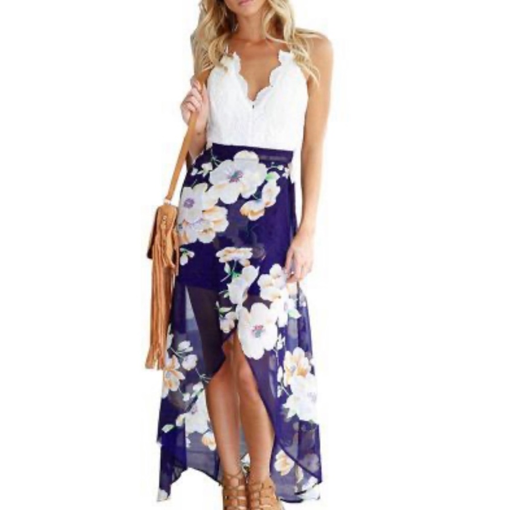 Large floral dress